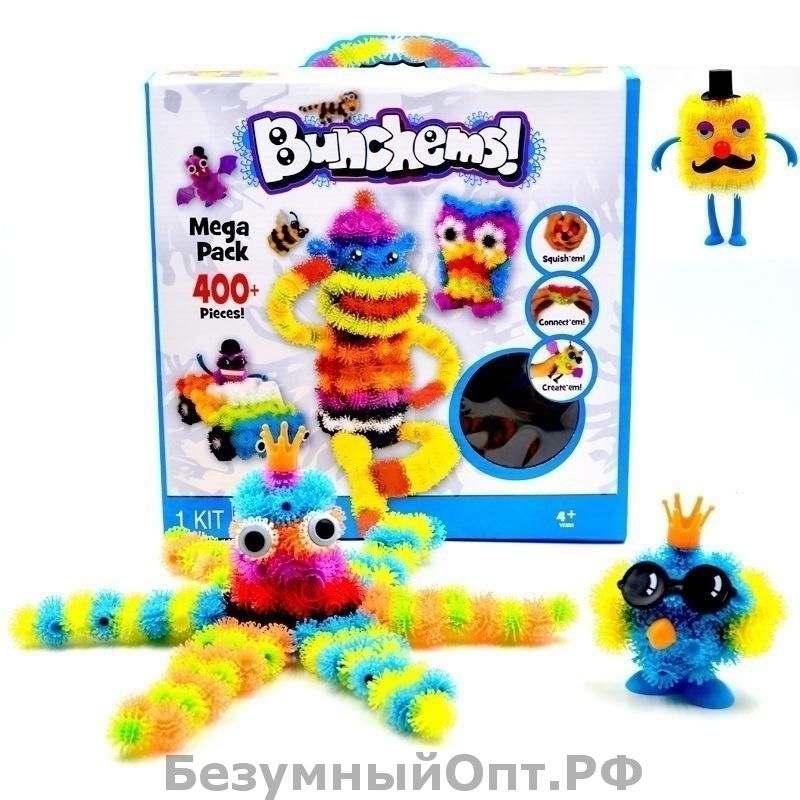 Конструктор липучка Bunchems (400) оптом