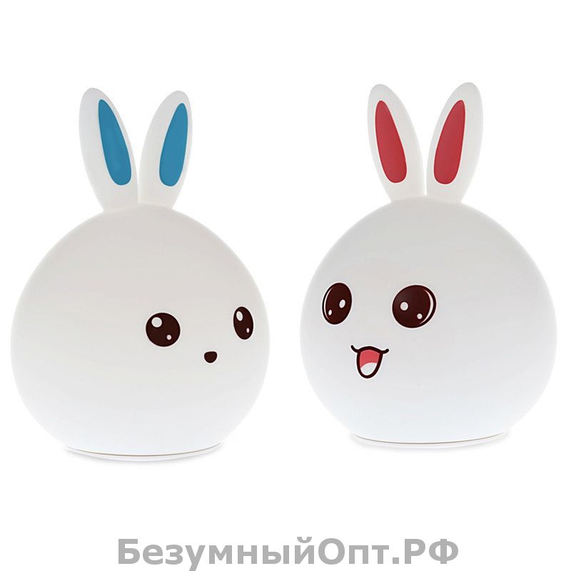 Силиконовый LED ночник Зайчик оптом